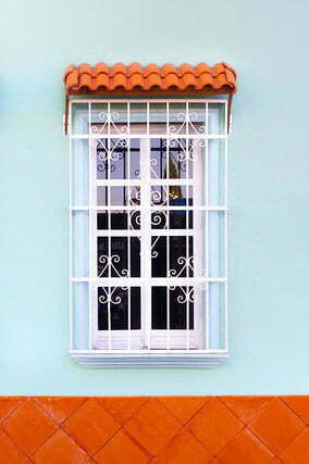 window with burglar bars